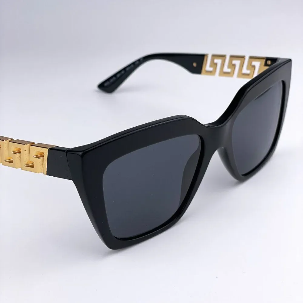 SALE! NEW Versace VE4418 GB1/87 Black Gray Square Women Sunglasses